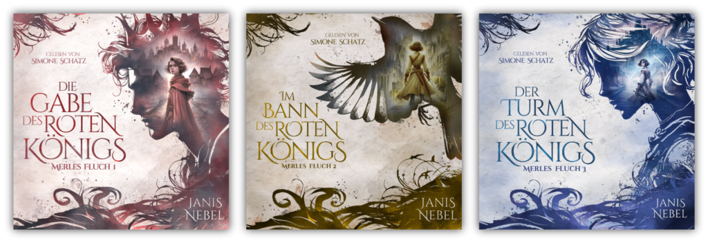 Audiobooks der YA-Fantasy Trilogie Merles Fluch von Janis Nebel